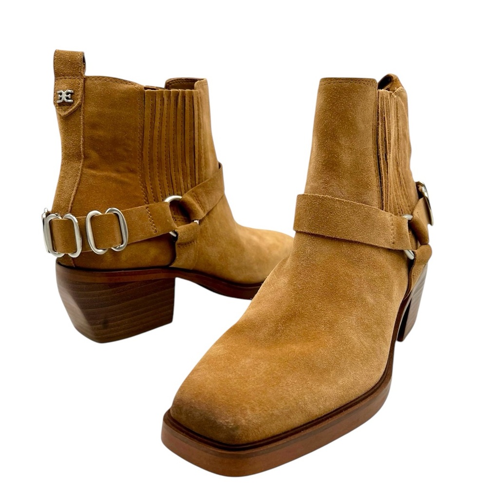 Sam Edelman Bellamie Suede Bootie, Brown, Size 8.5